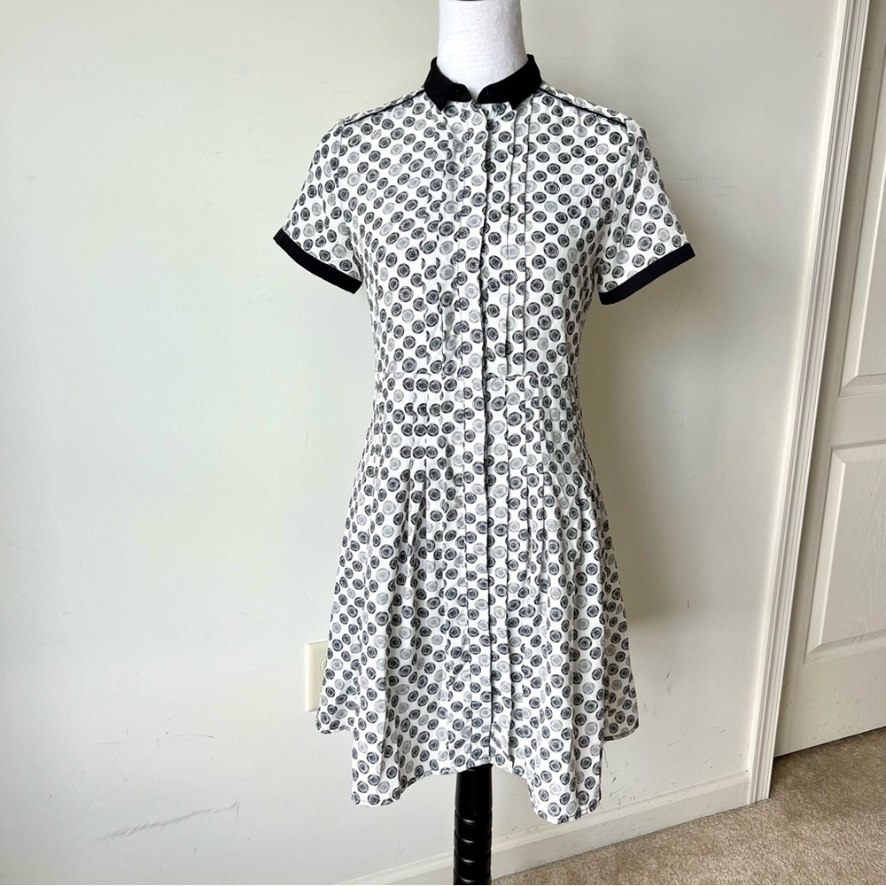 JASON WU for Target Bicycle Wheel Print Collared Shirt Dress—SZ. XS